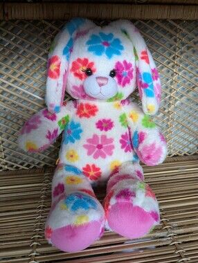 Build-A-Bear Flower Power Bunny - Retired, Excellent Condition 🐰🌷💐